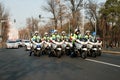 Police motorcycle squad