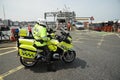 Police motorcyclists on the Isle of Wight