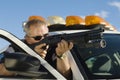 Police Officer Aiming Shotgun Royalty Free Stock Photo