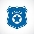 Police officer badge icon