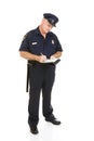 Police Officer - Citation Full Body Royalty Free Stock Photo