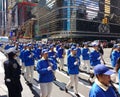 Police Officer Guards a Parade in New York City, NYC, NY, USA Royalty Free Stock Photo