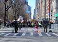 Checkpoint, March for Our Lives, Protest, Gun Violence, NYC, NY, USA Royalty Free Stock Photo