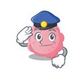 Police officer mascot design of anaplasma phagocytophilum wearing a hat