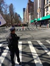 Police Officer, NYPD, March for Our Lives, NYC, NY, USA Royalty Free Stock Photo