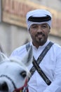 Police officer at Souq Waqif market in Doha, Qatar