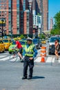 Police Officer in Street of Manhattan New York City