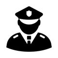 Police officer vector icon