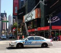 Cop Car, Times Square, NYC, NY, USA Royalty Free Stock Photo