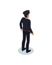 Police Officer Worker Icon Vector Illustration Royalty Free Stock Photo