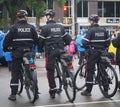 Police Officers On Bicycles