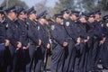 Police officers at funeral ceremony