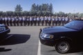 Police officers at funeral ceremony, Pleasanton Royalty Free Stock Photo