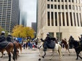 Police Officers Riding Horses during parade