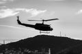 Police operation of the `Rio de Janeiro State Civil Police` PCERJ in a Rio favela to combat drug trafficking