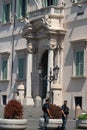 Police outside the Quirinal Palace in Rome, Italy