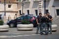 Police outside the Quirinal Palace in Rome, Italy