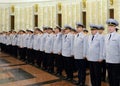 Police is a part of the unified centralised system of the Ministry of internal Affairs of the Russian Federation. Royalty Free Stock Photo