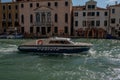 Police patrol boat for the control of Venice Royalty Free Stock Photo