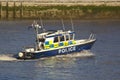 Police Patrol Boat - London - England Royalty Free Stock Photo