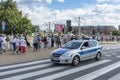 Police patrol car Szczecin Poland