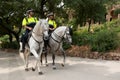 Police patrol in Parc Guell Royalty Free Stock Photo