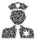 Police Person Recursion Mosaic of Police Person Items