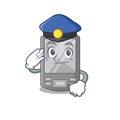 Police personal digital assistant on a character
