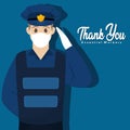 Police picture thank you essentials workers