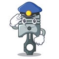 Police piston in the form of mascot