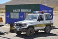 A police post on the road in the Altiplano.