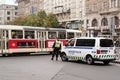 Police presence in Prague