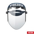 Police protect mask. Vector Illustration.