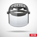 Police protect mask vector