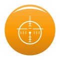 Police radar icon orange