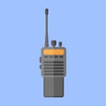 Police radio transceiver set flat style icon Royalty Free Stock Photo