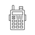 Police radio walkies talkie icon, police related icon editable s