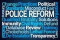 Police Reform Word Cloud Royalty Free Stock Photo