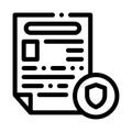 Police Report Worksheet Icon Outline Illustration Royalty Free Stock Photo