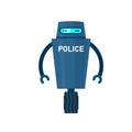 Police robot icon