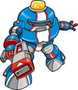 Police Robot Vector Illustration Royalty Free Stock Photo