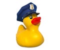 Police Rubber Duck, 3D rendering