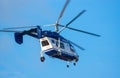 Police Russian helicopter in sky