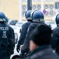 Police security forces during protests by opponents of the Corona measures and compulsory vaccination in Magdeburg