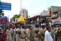 Police Security gathered for crowd control