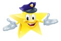 Police or security star man Royalty Free Stock Photo