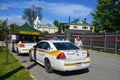 Police security after the wost train disaster in the canadian history Royalty Free Stock Photo