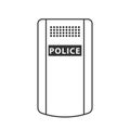 Police shield icon Royalty Free Stock Photo