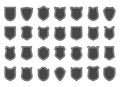 Police shield shapes