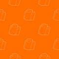 Police shields pattern vector orange